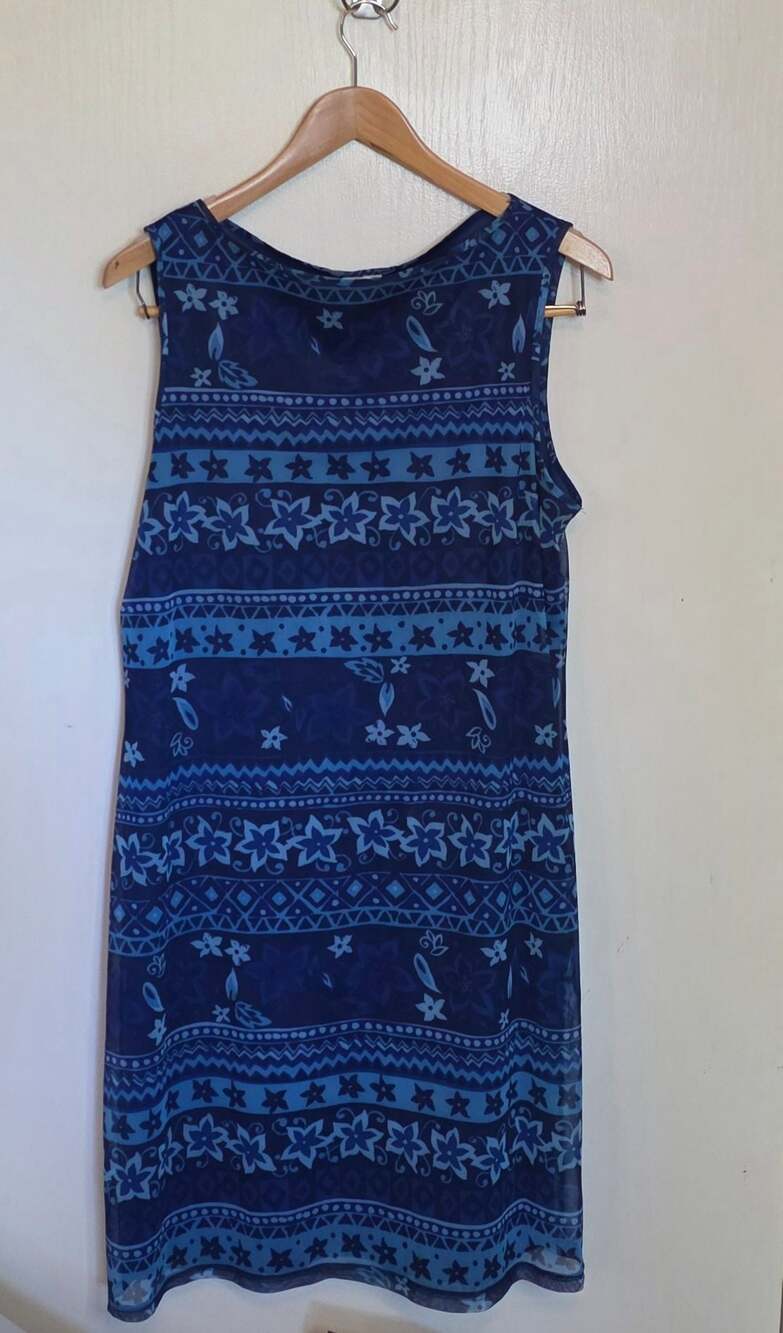 California Concepts Sleeveless Floral Pattern Maxi Dress